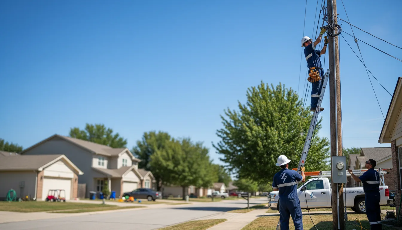 Residential electrician providing installation services in Brusett, MT